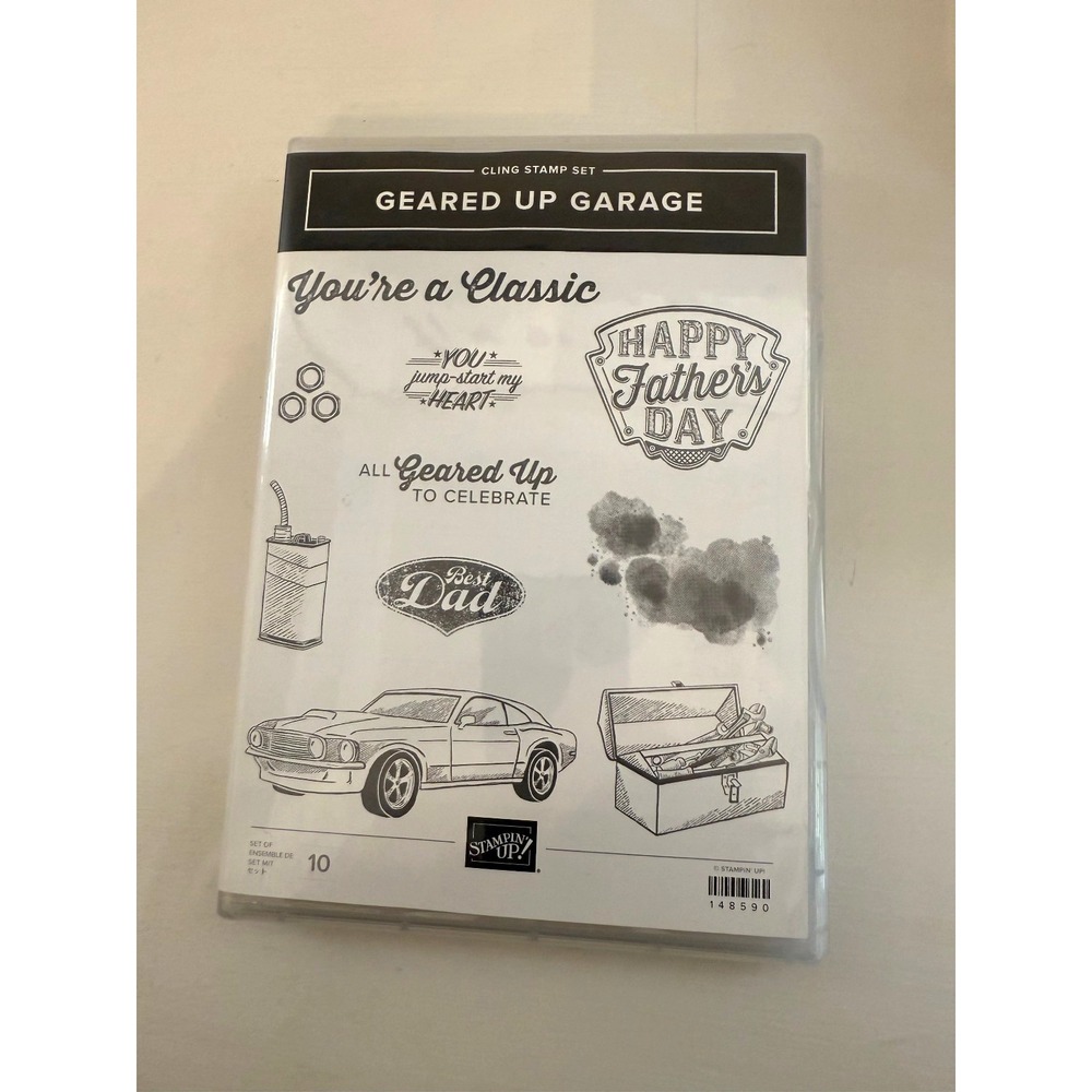 Stampin' Up! LOT 6 Stamp Sets Die cut Rubber Clings Dies Retired Dad Father - Picture 5 of 11